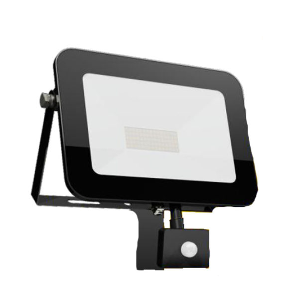 Προβολέας LED Tablet 10W SMD 3000 W.W. με Ανιχνευτή Κίνησης